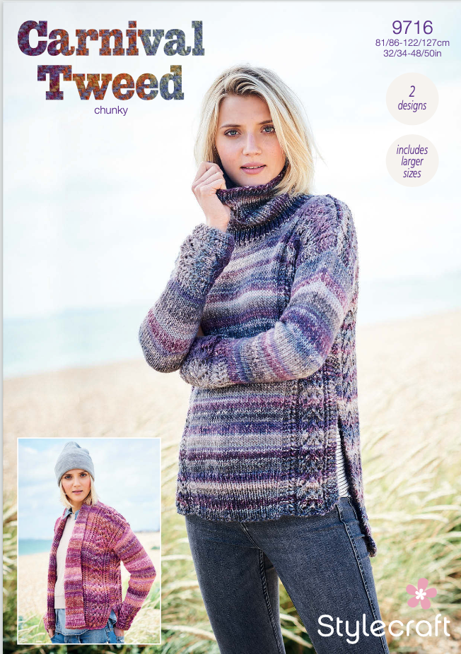 Stylecraft Pattern Carnival Tweed Chunky 9716 (download) product image