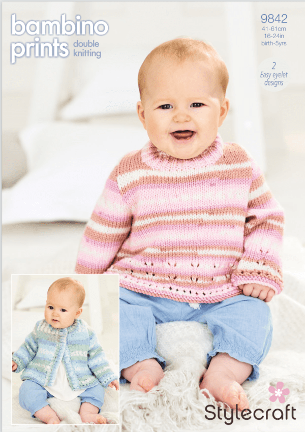 Stylecraft Pattern Bambino Prints DK 9842 (download) - Love Wool