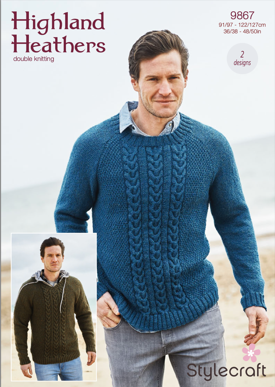 Stylecraft Pattern Highland Heathers 9867 (download) - Love Wool