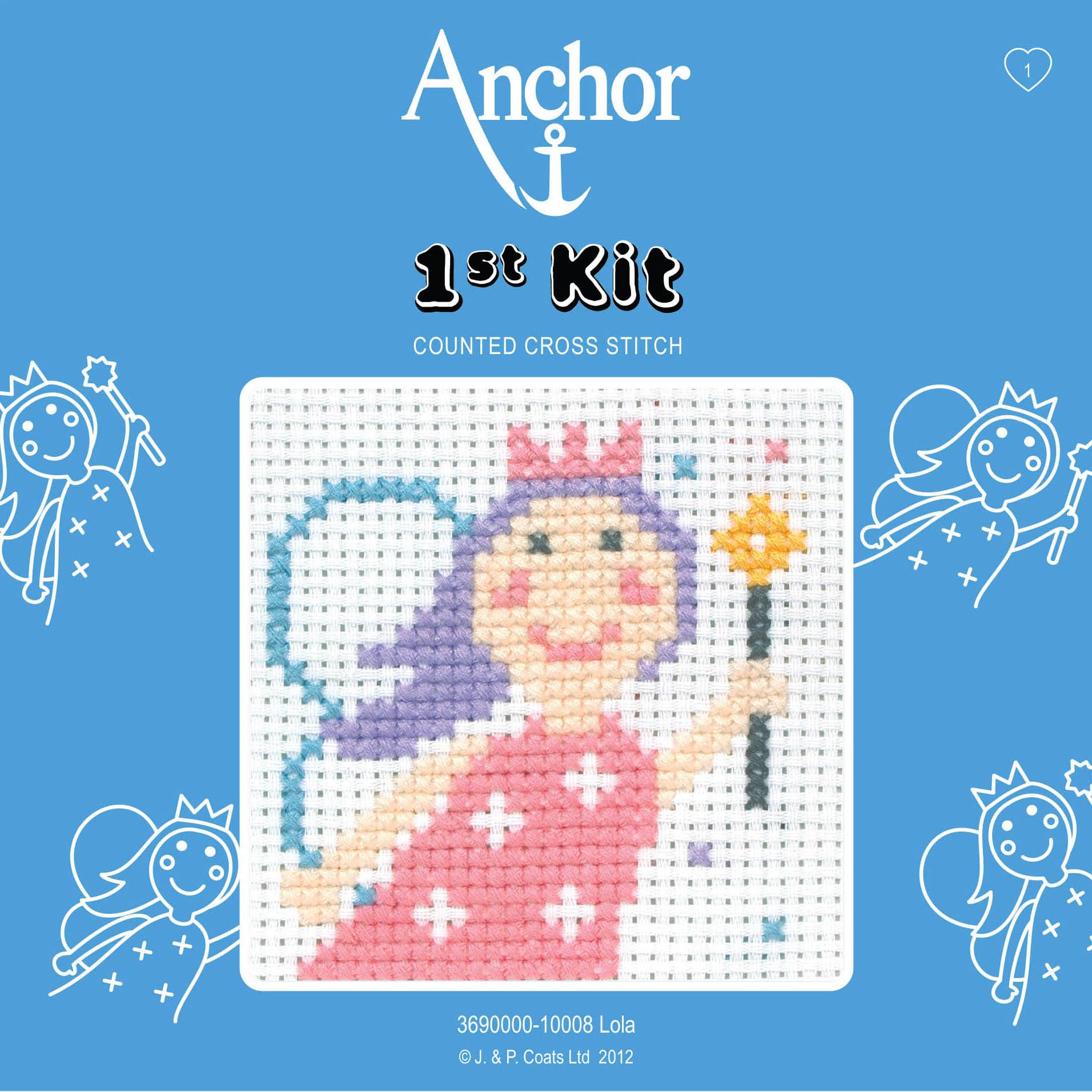 Anchor 1st Counted Cross Stitch Kit - Fairy product image
