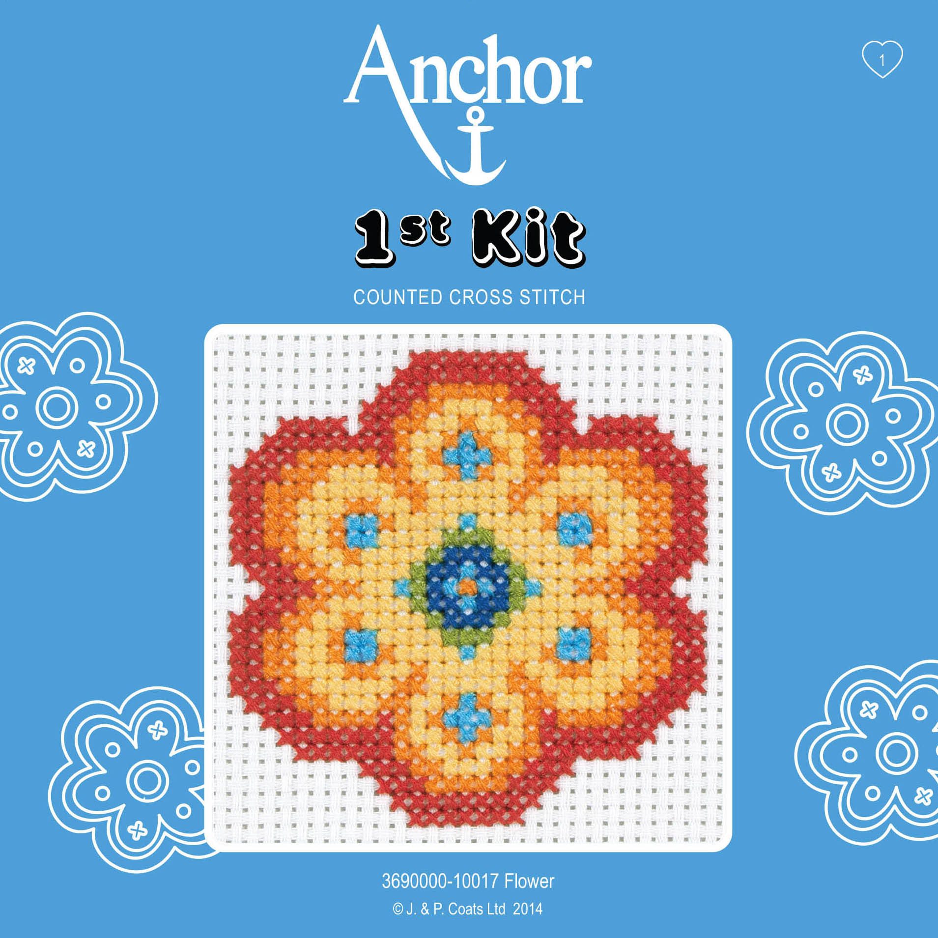Anchor 1st Counted Cross Stitch Kit - Flower product image