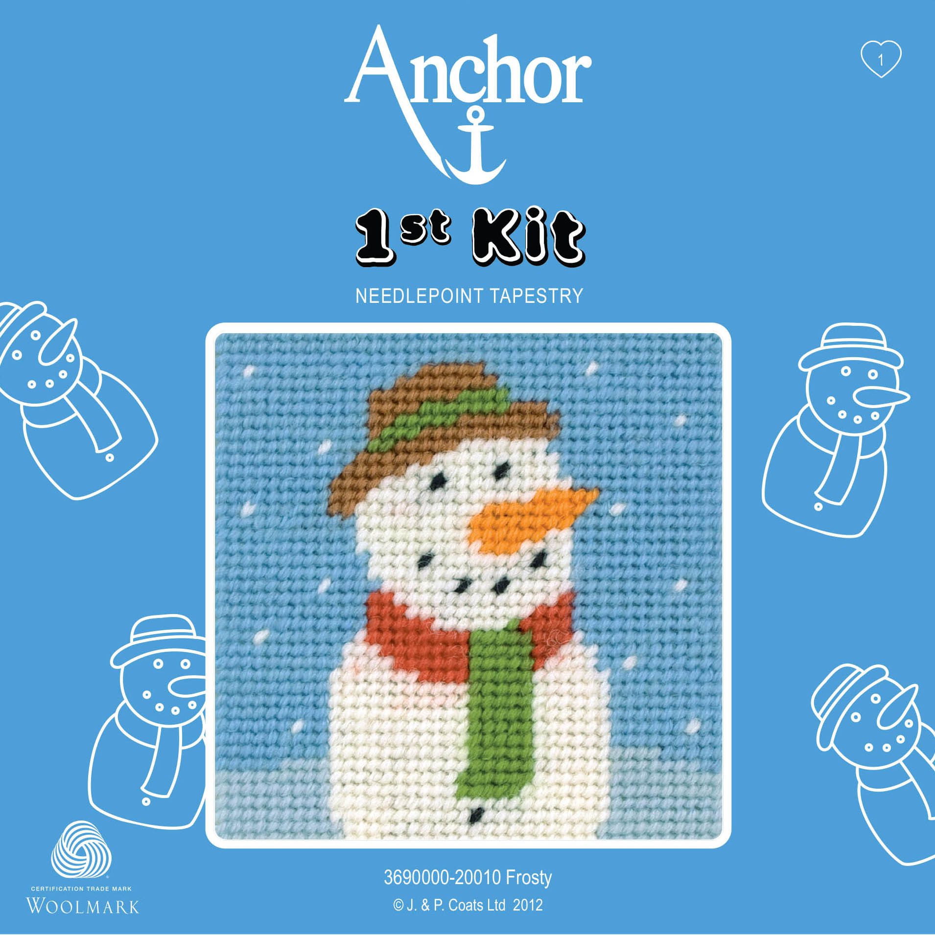 Anchor 1st Tapestry Kit - Snowman product image