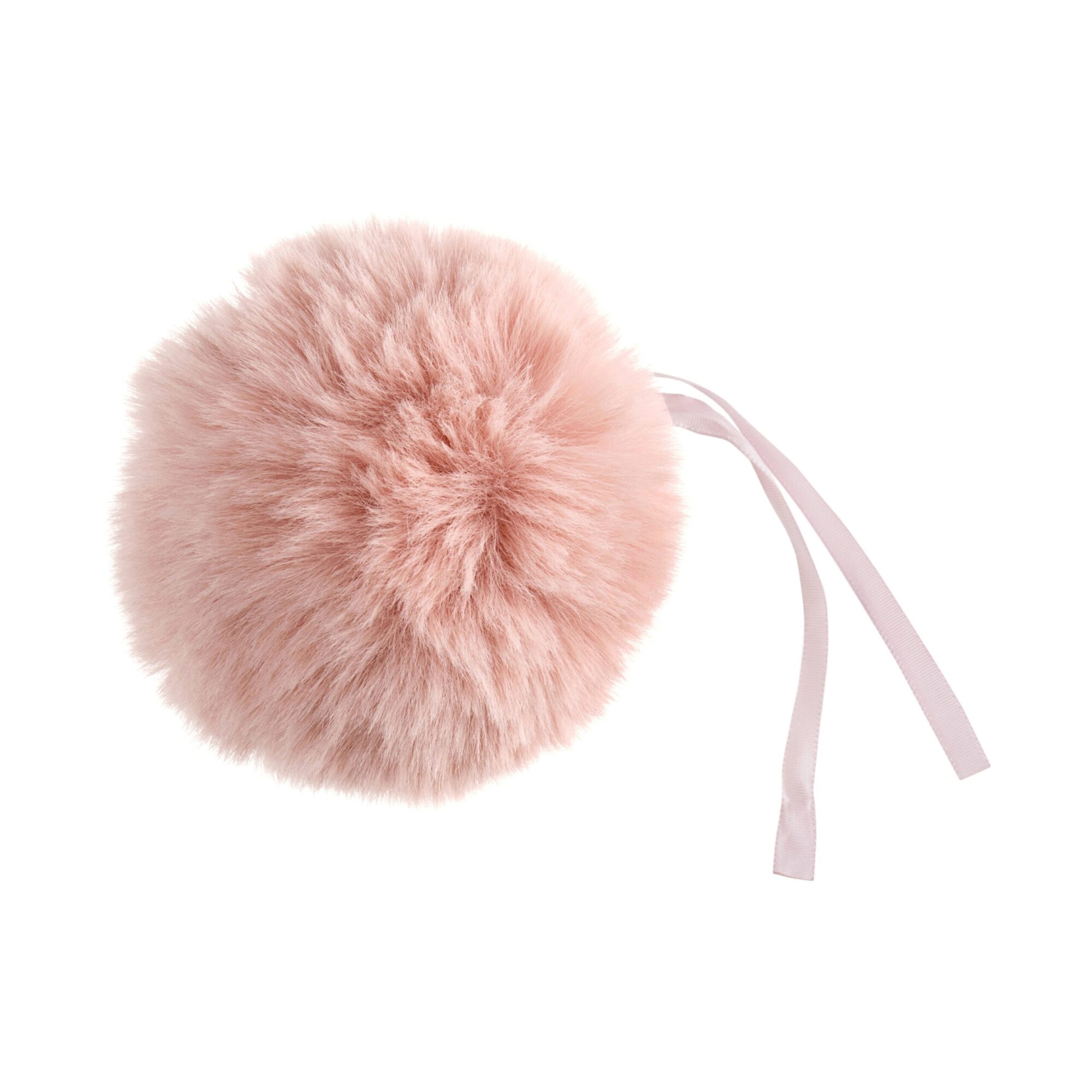 Large Faux Fur Pom Pom 11cm - Light Pink product image