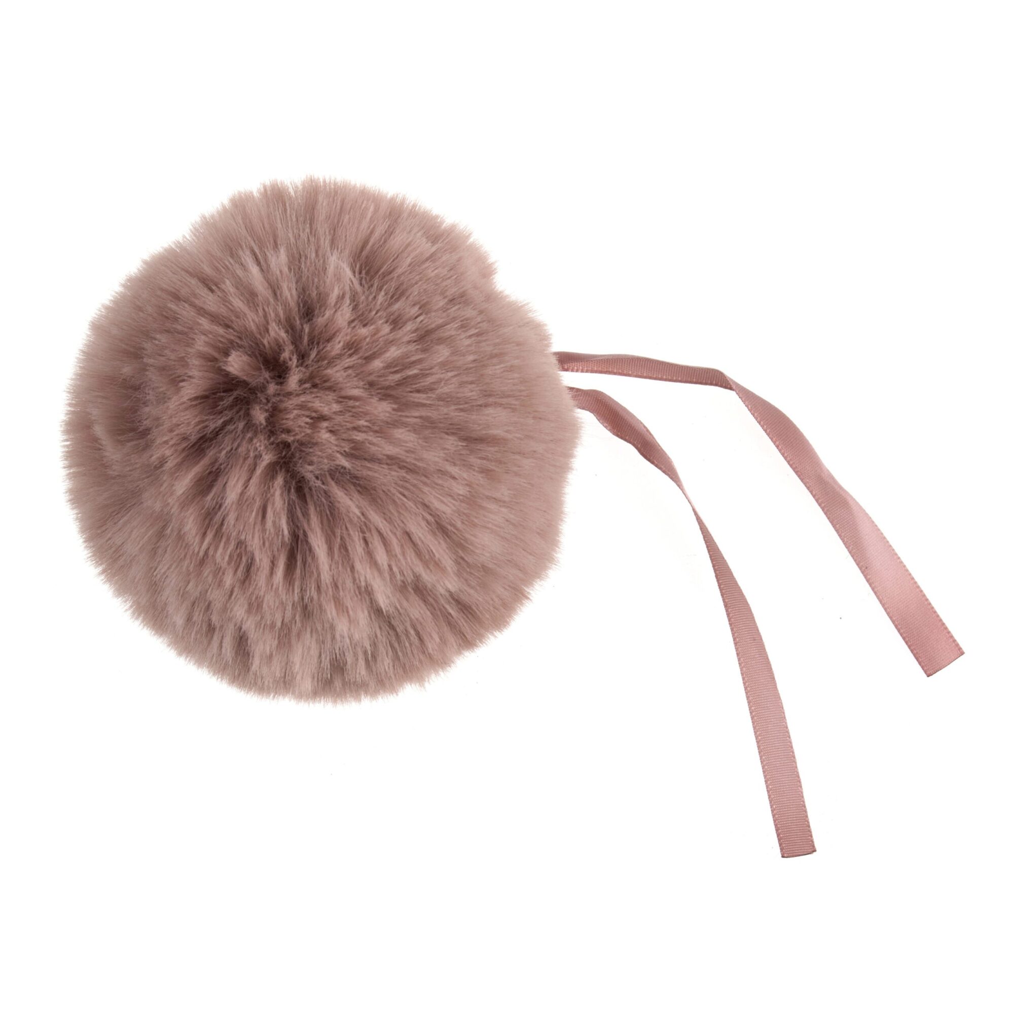 Large Faux Fur Pom Pom 11cm - Pink product image