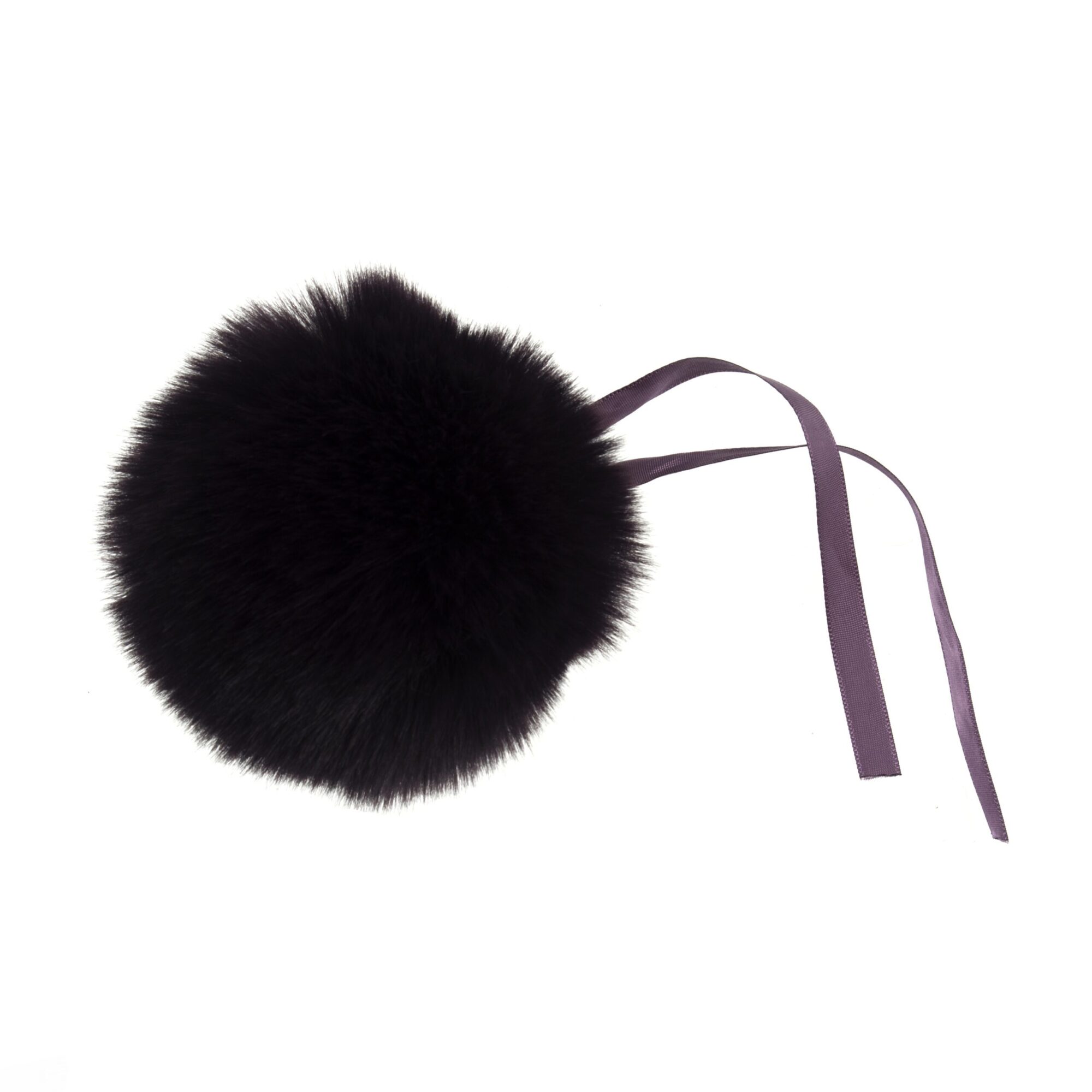 Large Faux Fur Pom Pom 11cm - Purple product image