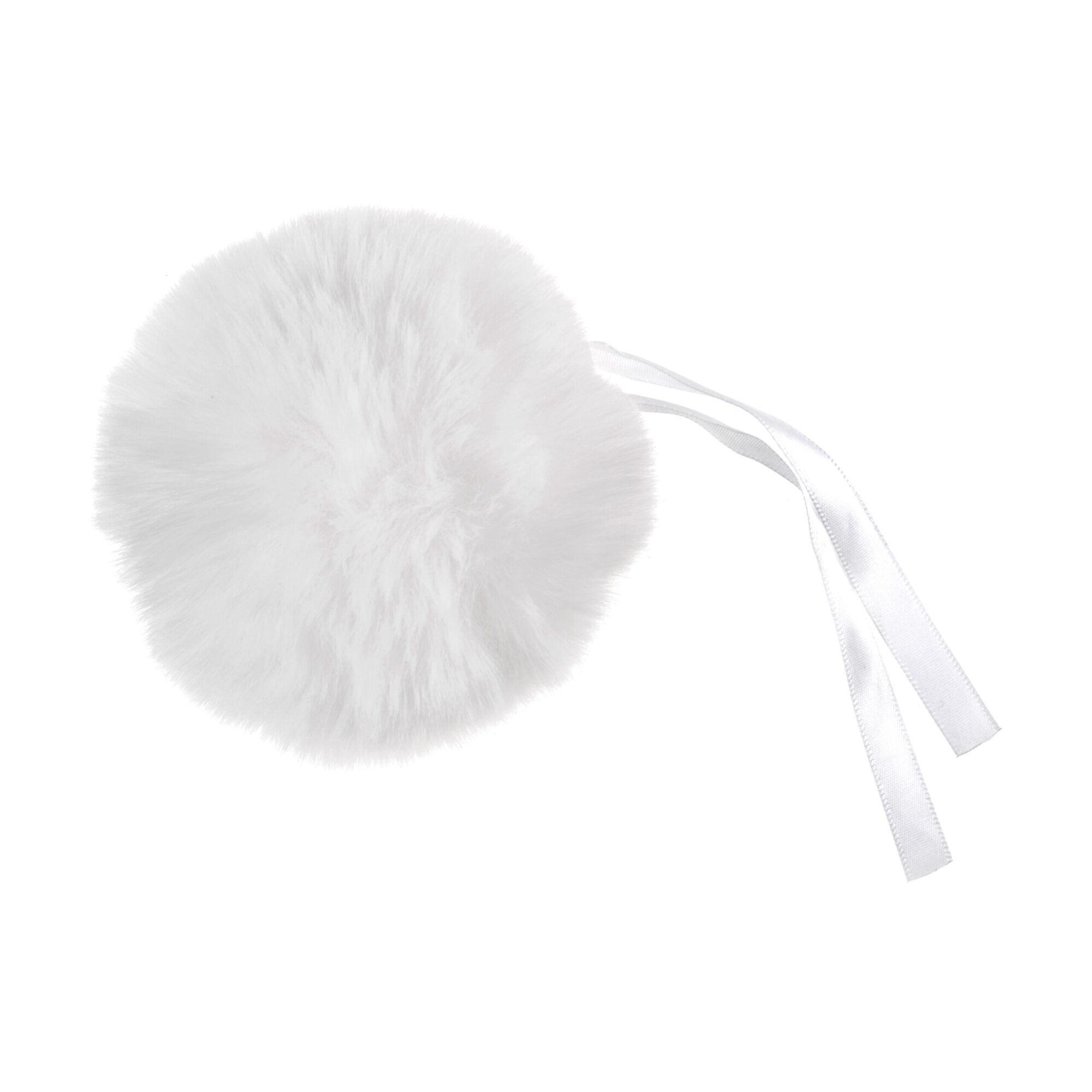 Large Faux Fur Pom Pom 11cm - White product image