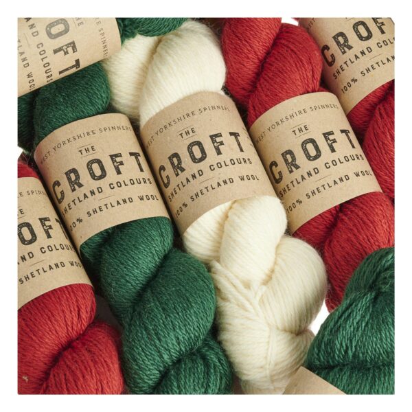 West Yorkshire Spinners Woodside Fair Isle Festive Blanket Kit - Image 5