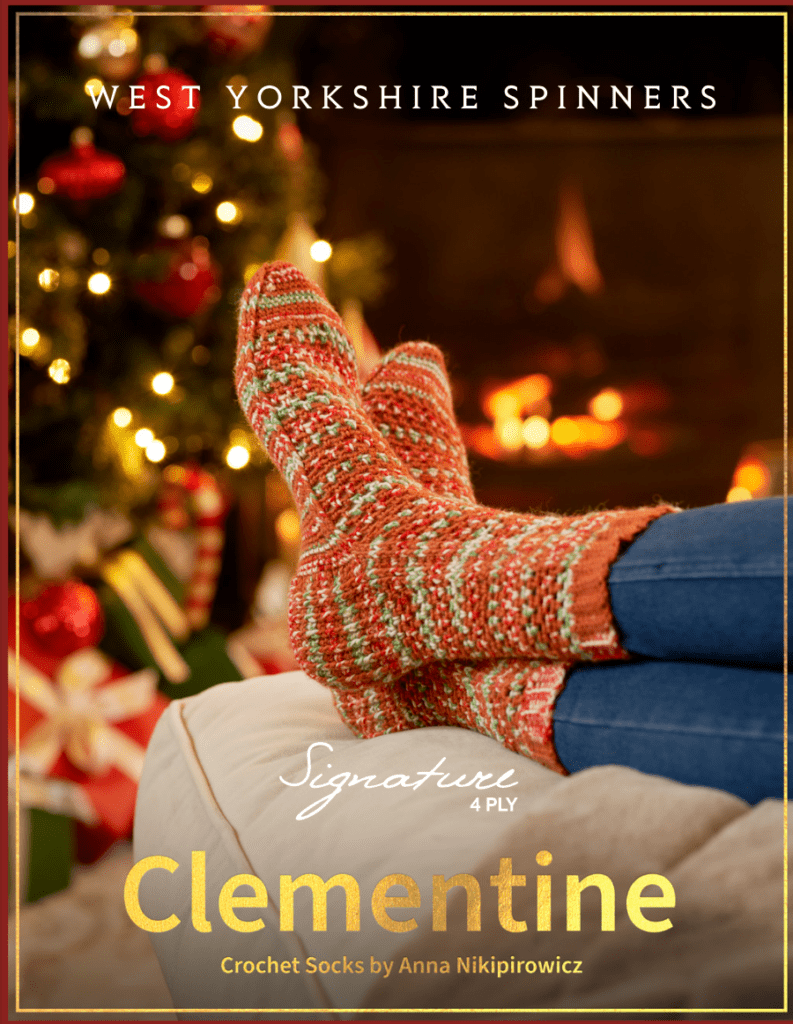 WYS Signature 4ply Clementine Crochet Socks Pattern (free download) product image