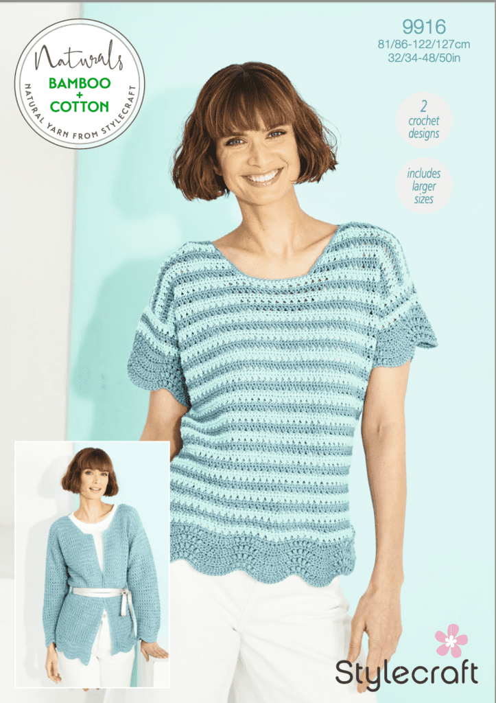 Stylecraft Pattern Naturals Bamboo + Cotton 9916 (download) product image