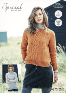 Stylecraft Pattern Special Aran With Wool 9890 (download) product image