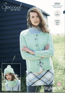 Stylecraft Pattern Special Aran With Wool 9894 (download) product image