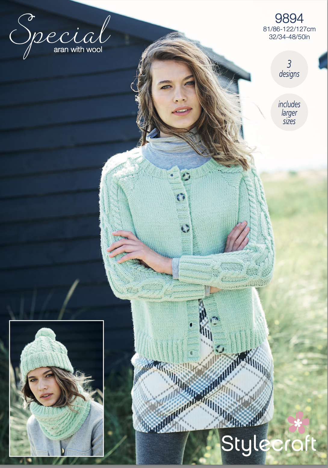 Stylecraft Pattern Special Aran With Wool 9894 (download) product image