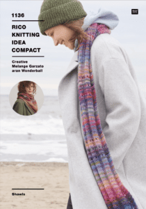 Rico Knitting Idea Compact 1136 Shawls in Creative Melange Garzato Aran Wonderball (download) product image