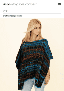 Rico Knitting Idea Compact 266 Poncho & Tie Front Jacket in Creative Melange Chunky (download) product image