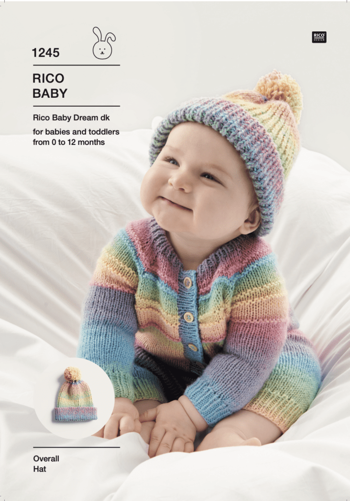 Rico Knitting Idea Compact 1245 Romper & Hat in Baby Dream DK (download) product image