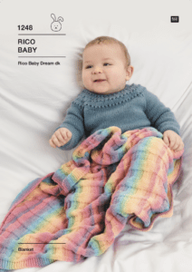 Rico Knitting Idea Compact 1248 Blanket in Baby Dream DK (download) product image
