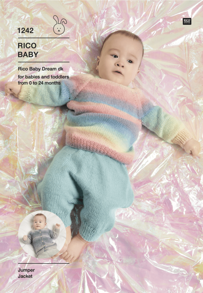 Rico Knitting Idea Compact 1242 Jumper & Jacket in Baby Dream DK (download) product image