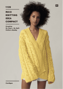 Rico Knitting Idea Compact 1109 Cardigan in So Cool + So Soft (download) product image