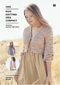 Rico Knitting Idea Compact 1259 Cardigan & Shawls in Summer Sprinkles (download) product image