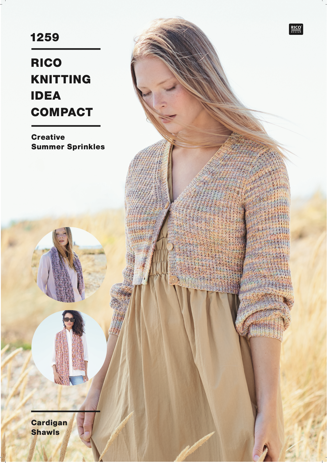 Rico Knitting Idea Compact 1259 Cardigan & Shawls in Summer Sprinkles (download) product image