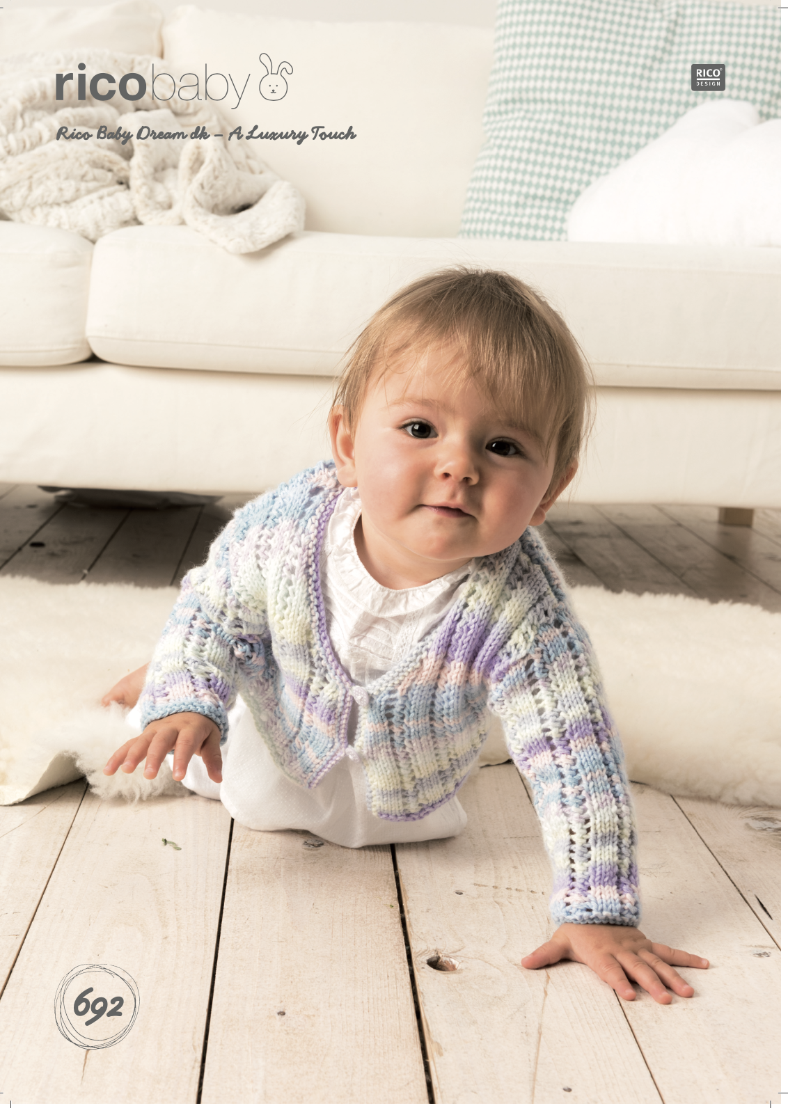 Rico Knitting Idea Compact 692 Cardigan in Baby Dream DK (download) product image