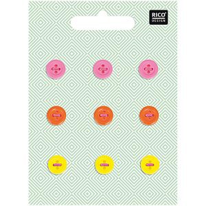 Rico Buttons – Neon Mix (9 pack) product image