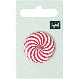 Rico Buttons – Red & White Swirl product image