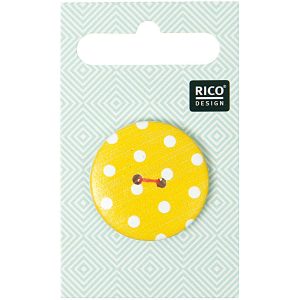 Rico Buttons – Yellow With White Dots product image