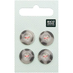 Rico Buttons -Structured Beige Grey (4 pack) product image
