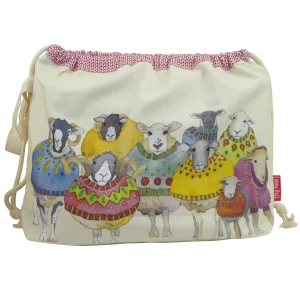 Emma Ball – Sheep In Sweaters II Drawstring Bag product image