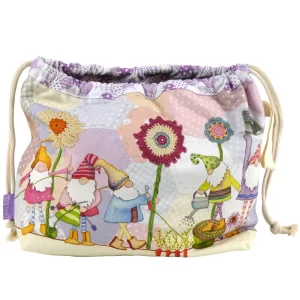 Emma Ball – Crafting Gnomes Drawstring Bag product image