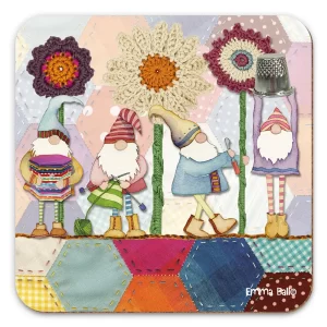 Emma Ball – Crafting Gnomes Single Coaster product image