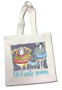 Emma Ball – Full Of Woolly Goodness Cotton Canvas Bag product image