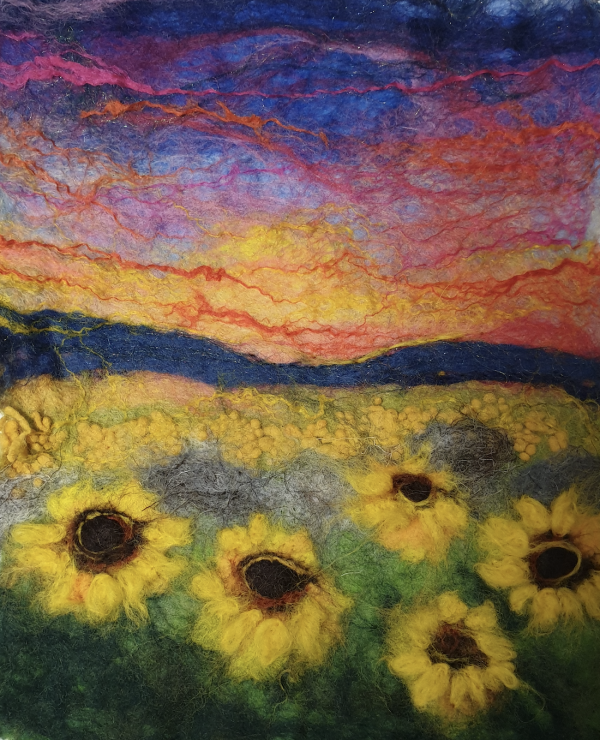 Felting Workshop with Textile Artist Andrea Hayes (Sunflower Fields) 07/06/25  10am-1pm