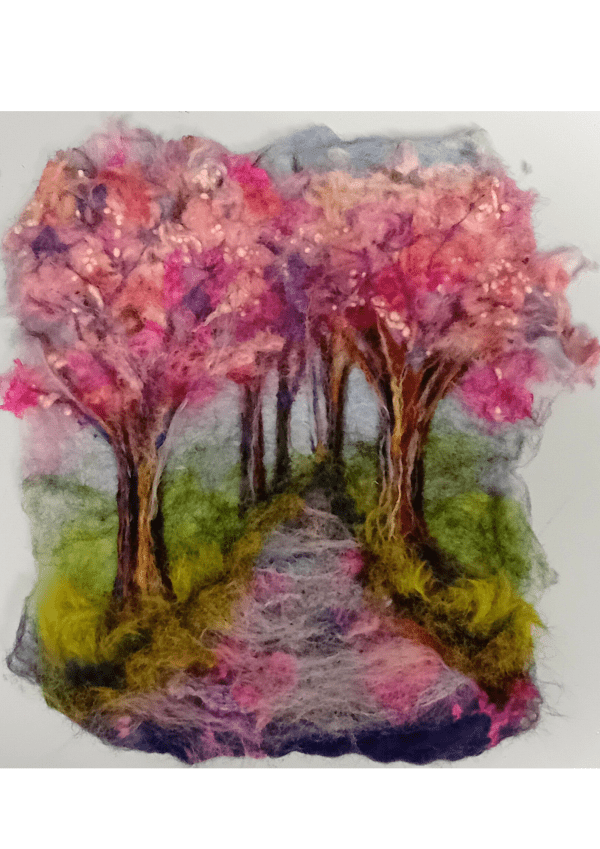 Felting Workshop with Textile Artist Andrea Hayes (Cherry Blossom) 05/04/25  1.30-4.30pm - Image 3