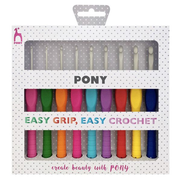 Pony Easy Grip Crochet Hook Set