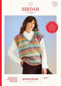 Sirdar Jewelspun Chunky Vest Pattern 10700 (download) product image