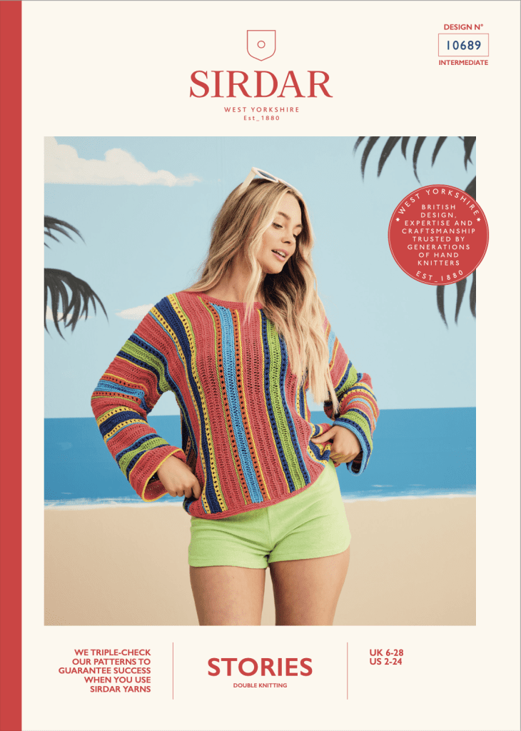 Sirdar Stories DK South Beach Sweater pattern 10689 (download) product image