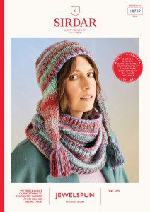 Sirdar Jewelspun Chunky Anemone Hat & Snood pattern 10709 (download) product image