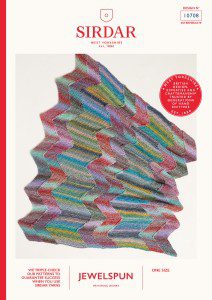 Sirdar Jewelspun Chunky Making Waves Blanket pattern 10708 (download) product image