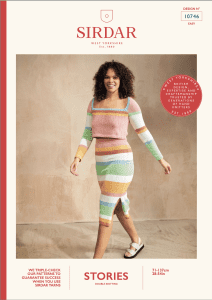 Sirdar Stories DK Uptown Maxi Coord pattern 10746 (download) product image