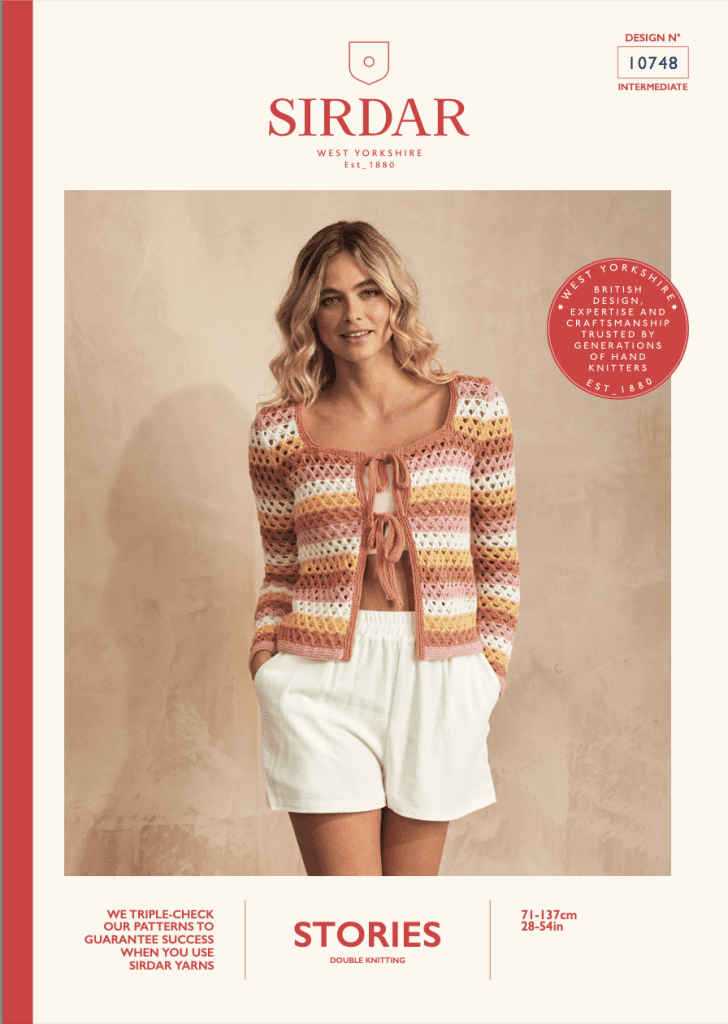 Sirdar Stories Dk Candy Chic Cardigan Pattern 10748 (Download) product image
