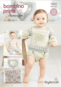 Stylecraft Bambino Prints Crochet Pattern 10065 (download) product image