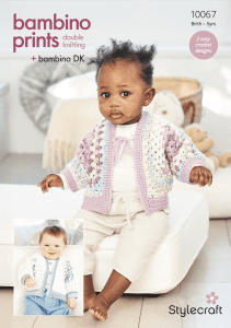 Stylecraft Bambino Prints Crochet Pattern 10067 (download) product image