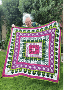 Mile Cross Sampler Blanket CAL – Rosina Plane product image