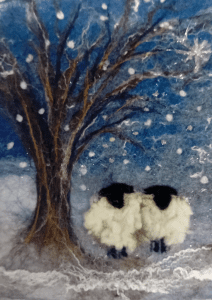 ‘Winter Sheep’ Felting Workshop with Textile Artist Andrea Hayes 07/12/24 10am to 1pm (TICKET) product image