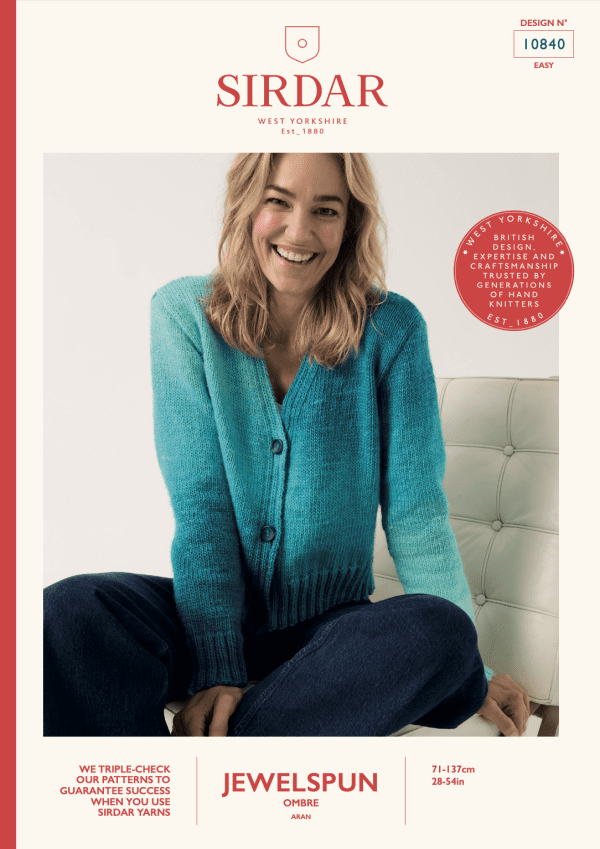 Sirdar Jewelspun Ombre Aran Pattern 10840 (download)