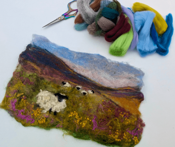 'Sheep in Mountains' Felting Workshop with Textile Artist Andrea Hayes 25/10/25 1.30-4.30pm (TICKET) - Image 3