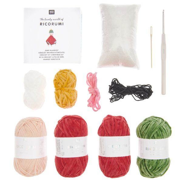 Rico Ricorumi Crochet Baby Blankies Kit - Christmas Elf - Image 5