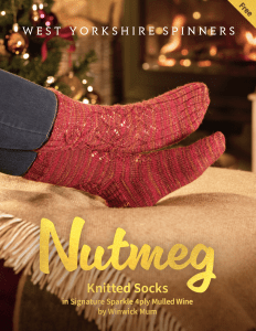 WYS Nutmeg Knitted Socks Pattern (free download) product image WYS Nutmeg Knitted Socks Pattern (free download) product image